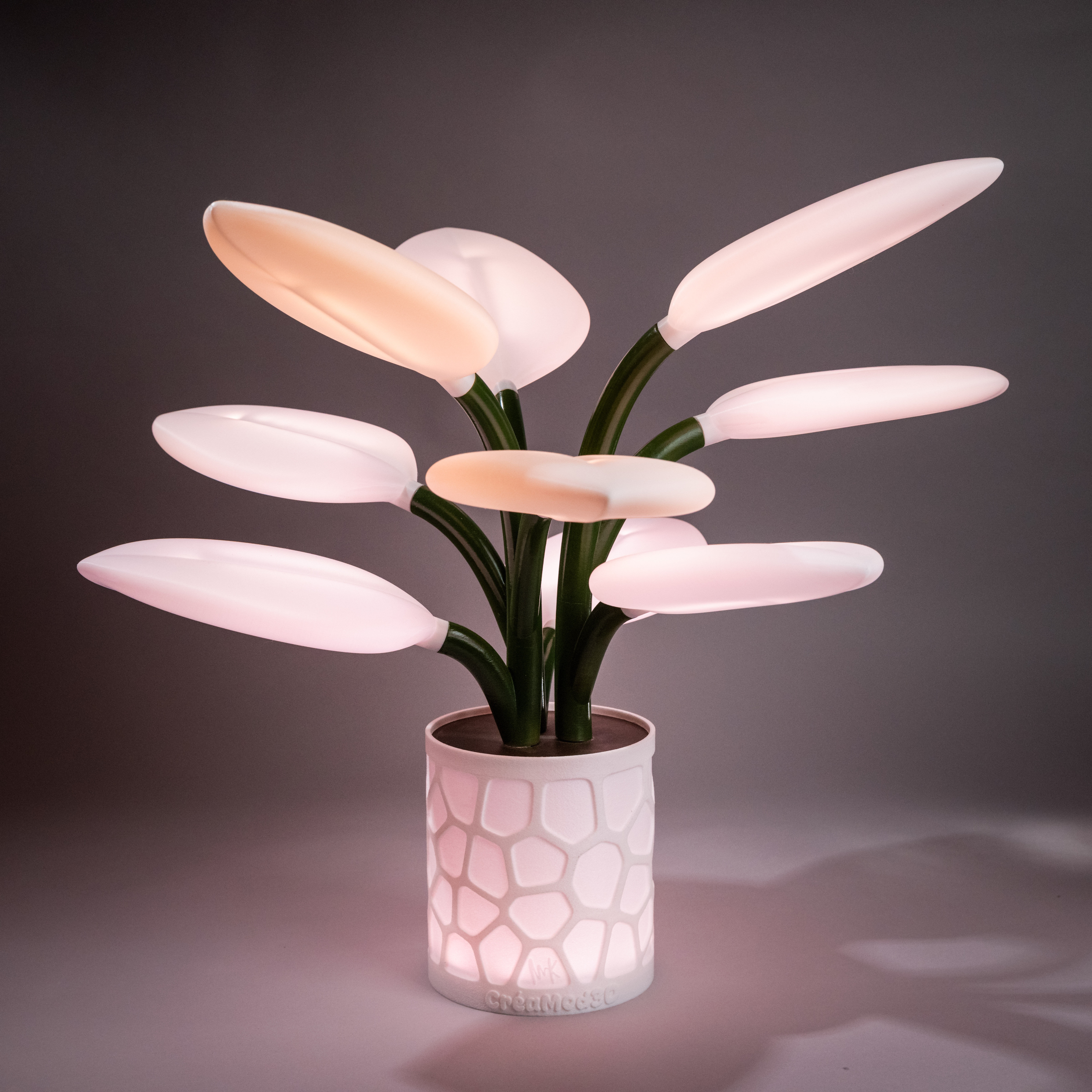 BloomLight XL RGB – Lampe fleur 55 cm - Impression 3D | CreaMod3D