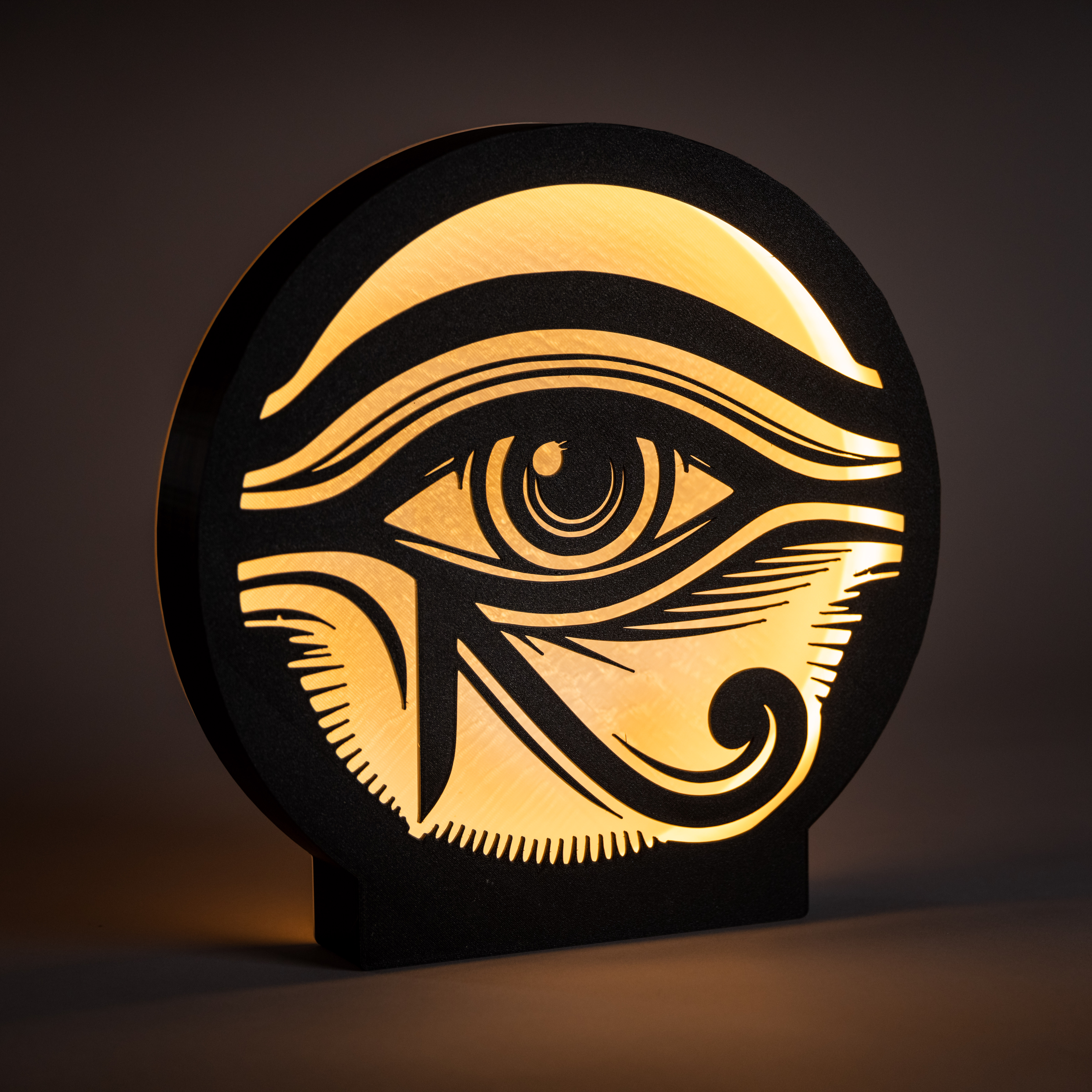 Lampe Œil d’Horus - Lampe en PLA | Impression 3D CreaMod3D - Vue 2