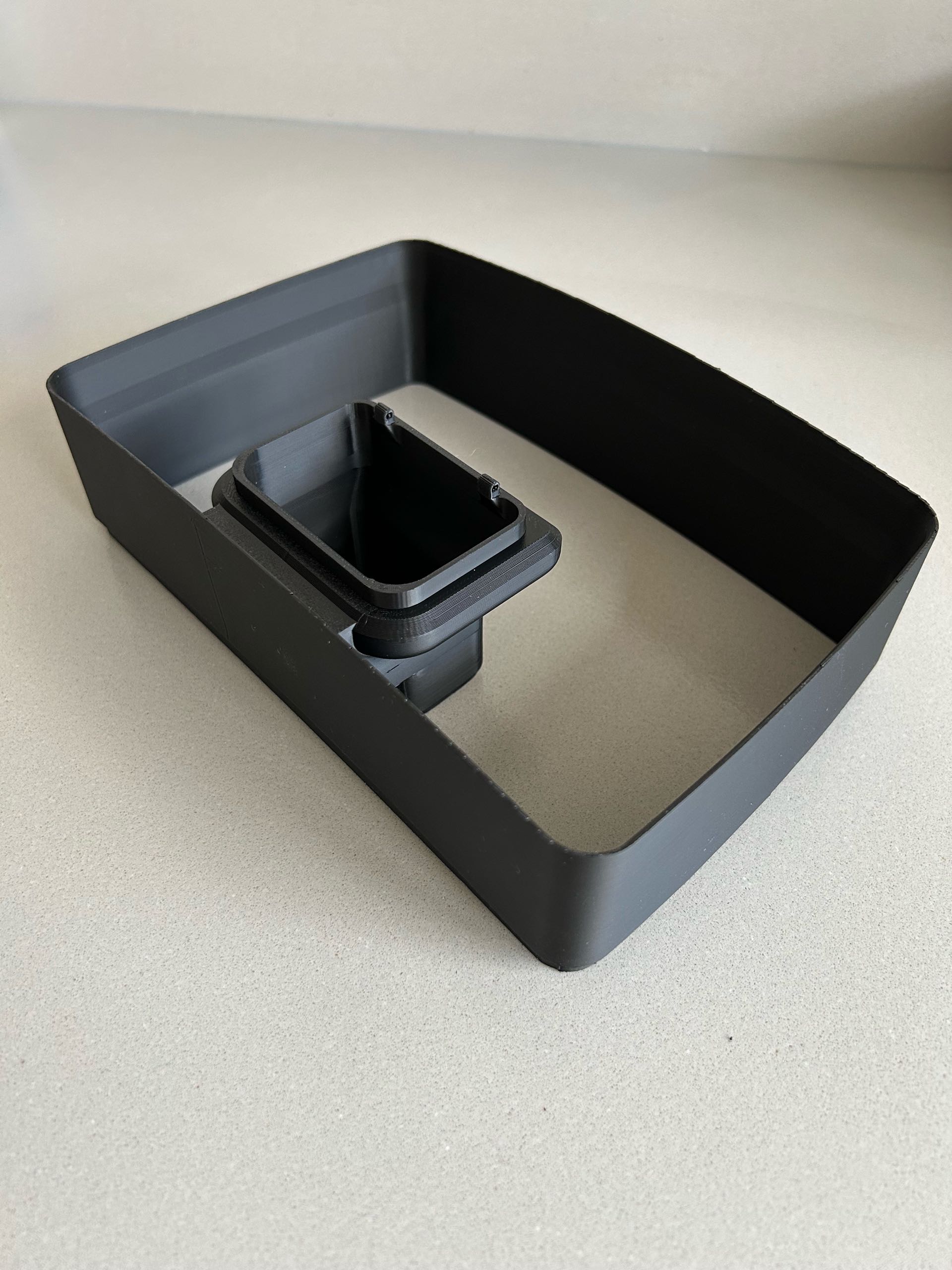 Rehausse bac à grains Delonghi Magnifica S – Extension de réservoir café - Impression 3D | CreaMod3D