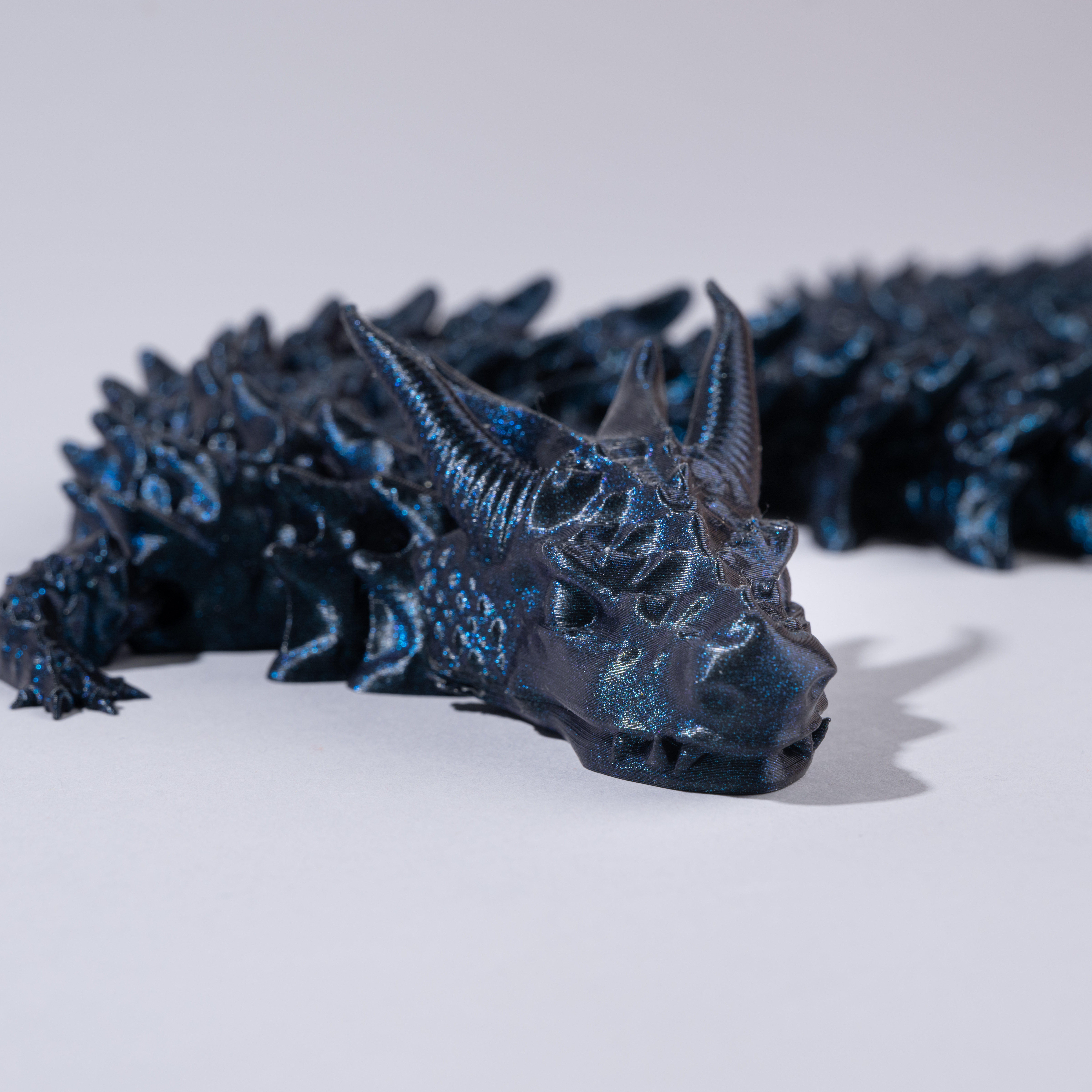 AzuraDragon – Figurine dragon bleu - Impression 3D | CreaMod3D
