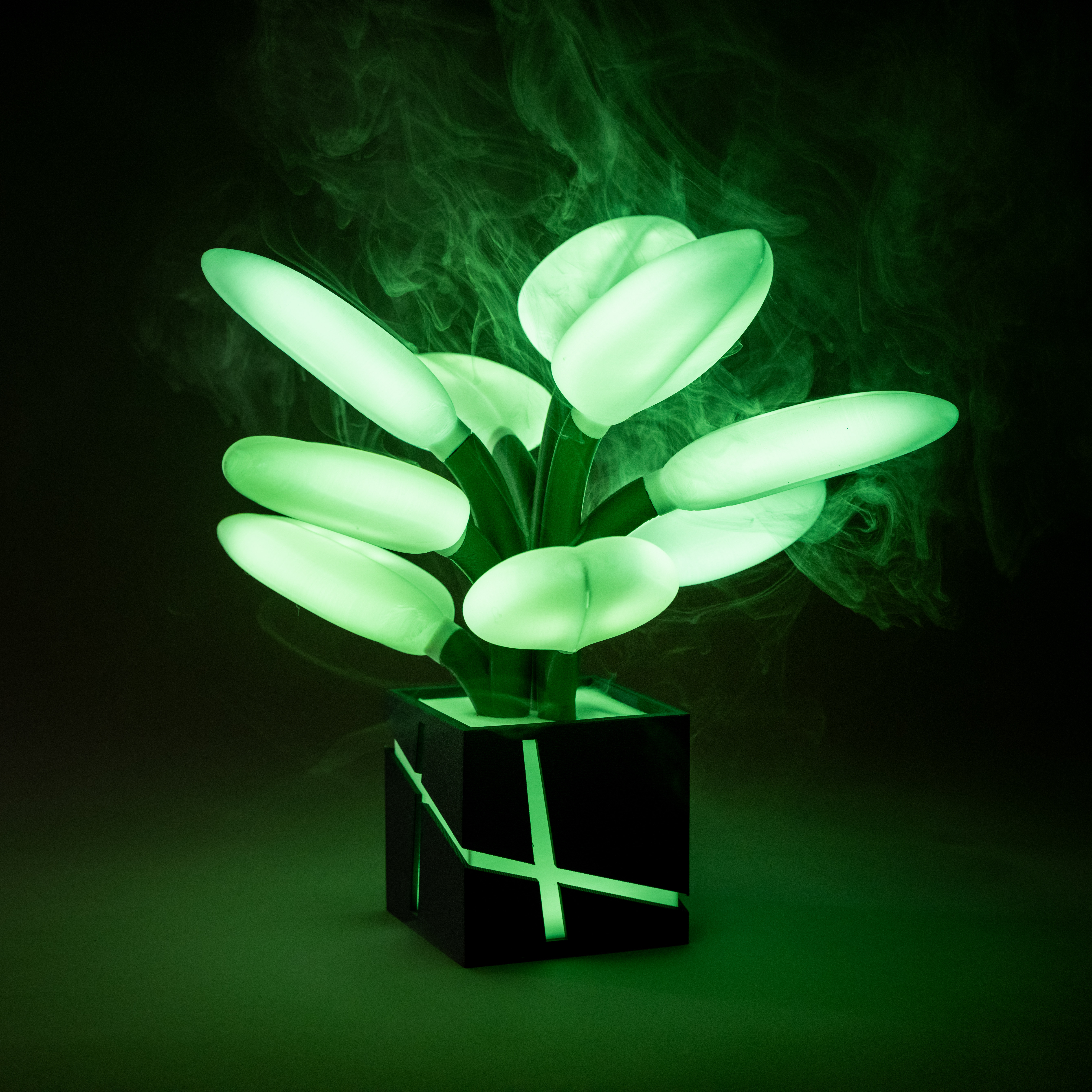 BloomLight Mini – Lampe fleur RGB Bluetooth - Lampe en PLA | Impression 3D CreaMod3D - Vue 3